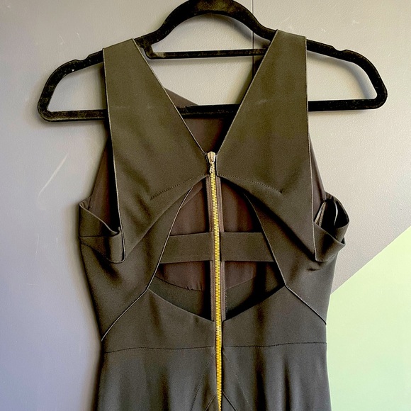 NWT Roland Mouret Black Gabelle Stretch Double Crepe Dress Sz 2-4/FR 36 - Picture 4 of 14